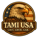 tami usa logo with eagle and flag